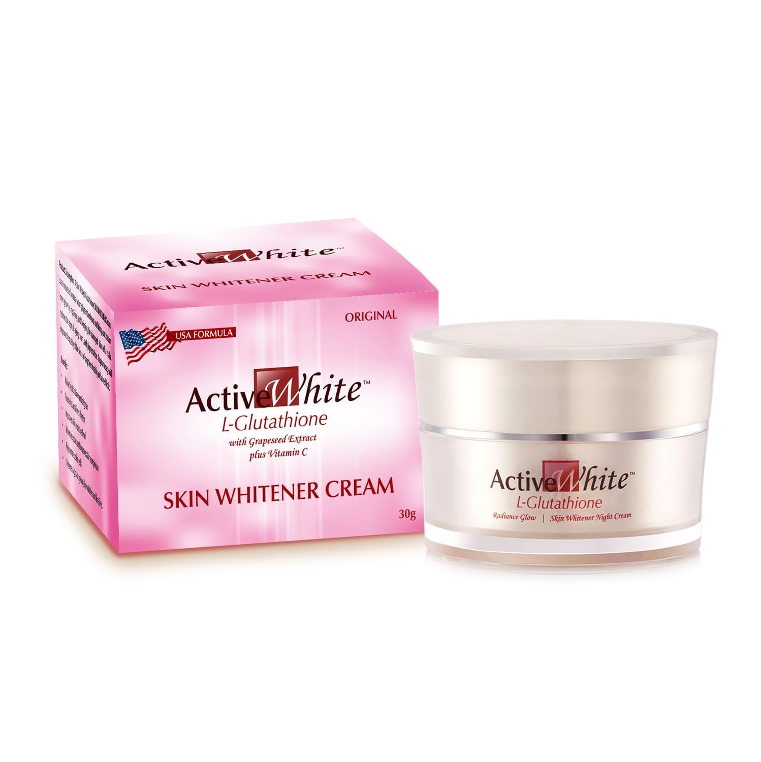 Active White L-Glutathione Brightening Night Cream with Vitamin C 30g