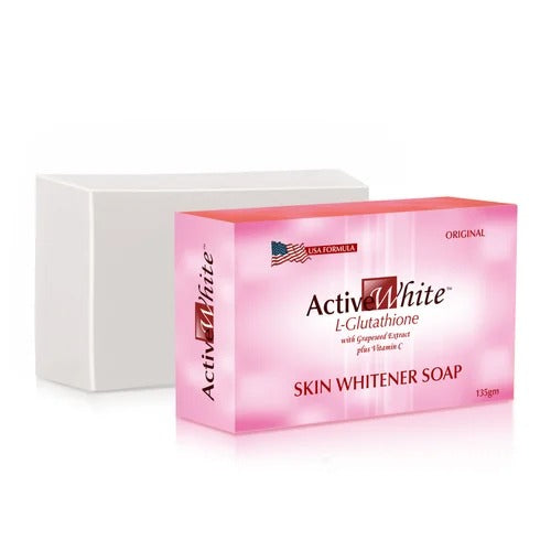 Active White Glutathione Skin Whitening Soap with Vitamin C